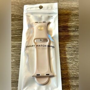 Light gray Apple Watch silicone sports band